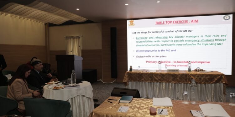 Mock exercise on earthquake disaster being held