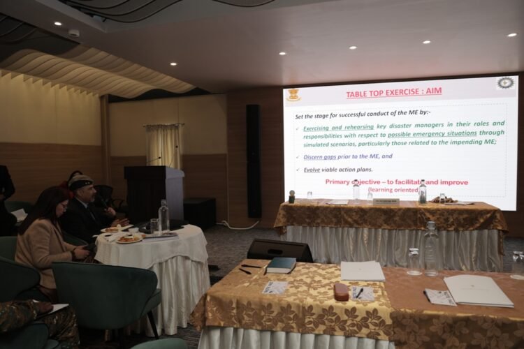 Mock exercise on earthquake disaster being held