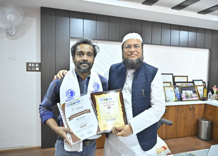 USTM Assistant Prof bestowed with prestigious Young Scientist Award
