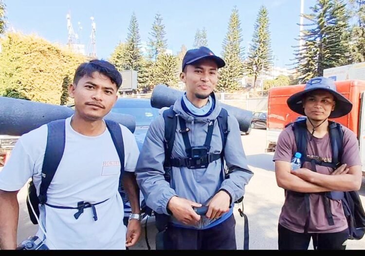 Youths walk from Tura to Shillong to spread msg on positive living
