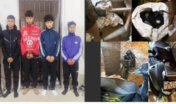 Five bike-lifters held, stolen two-wheelers & parts recovered