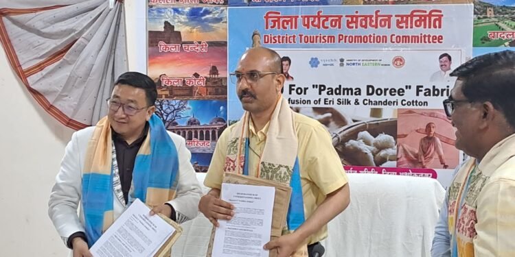 Chanderi weaving to blend with non-violent eri silk from NE