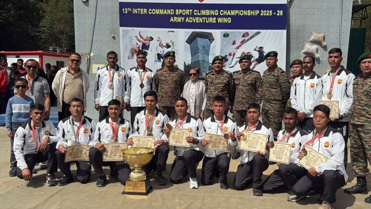 Eastern Command win Army’s first NE climbing c’ship