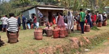Residents queue for hours as gas shortage sparks panic in Ri-Bhoi