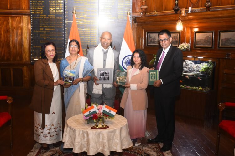 Governor unveils 4 books by NEHU profs