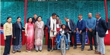 Free aids distributed for villages in Laitkroh block