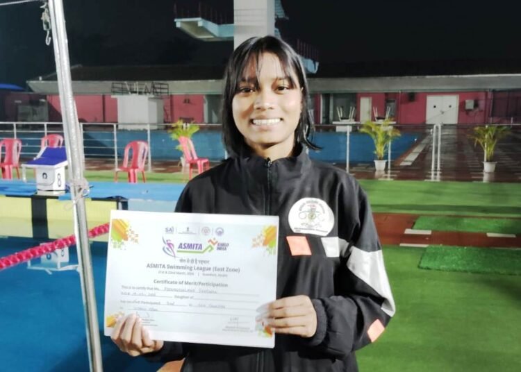 Pdiangsuklang wins bronze at East Zone Women’s Swimming League