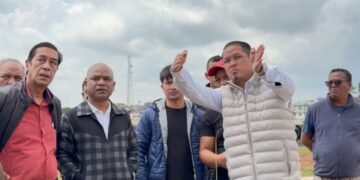 Wailad inspects renovations to Kiang Nangbah Stadium