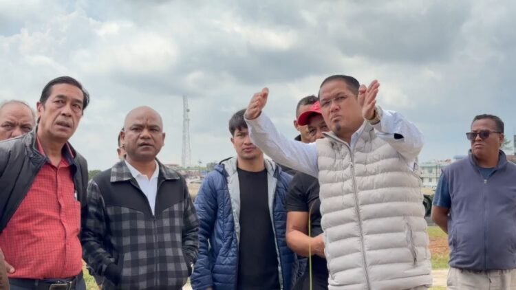 Wailad inspects renovations to Kiang Nangbah Stadium