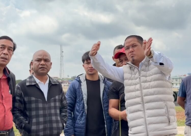 Wailad inspects renovations to Kiang Nangbah Stadium