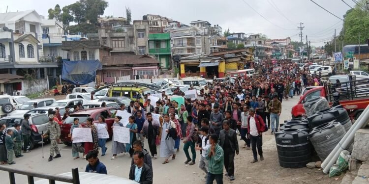 Villagers march on JHADC over controversial headman