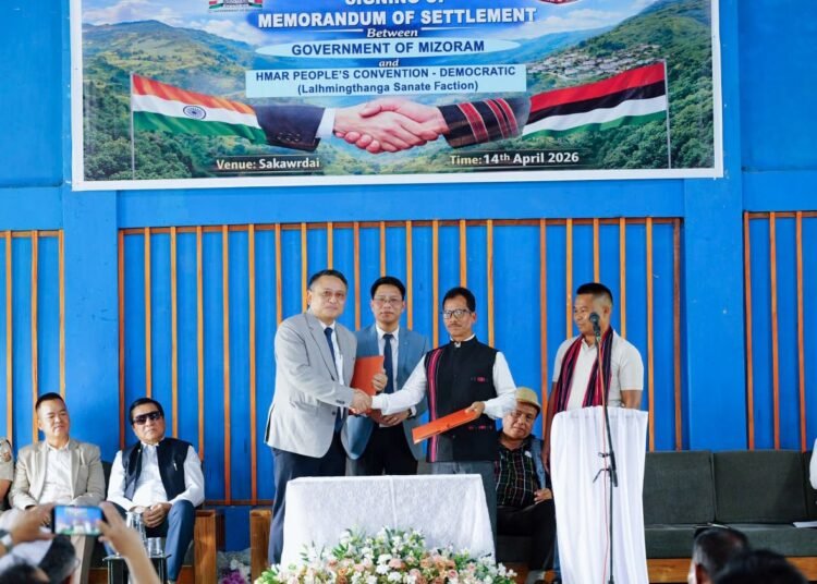 Mizoram govt signs peace accord with Hmar group, ending insurgency in state