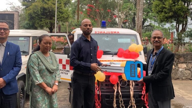 NHIDCL hands over ambulance to Ri-Bhoi