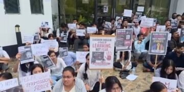 Umiam: Agri students stage protest over alleged sexual harrasment 