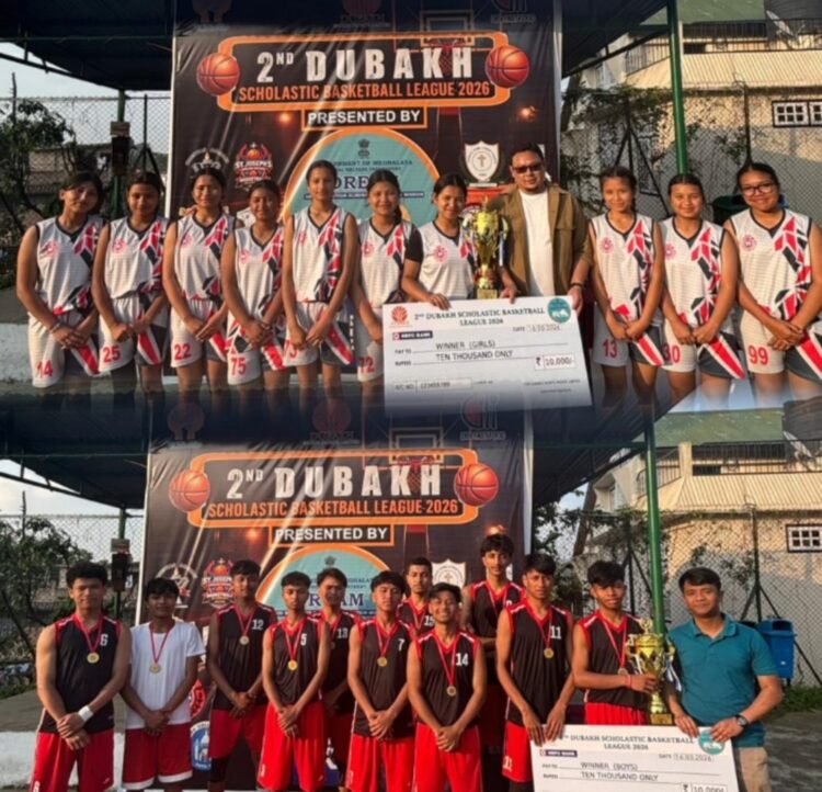 Shillong Commerce College & St Mary’s win 2nd DUBAKH Scholastic Basketball League 2026