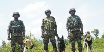 Soldiers on 4 legs steal the show at multinational military exercise at Umroi