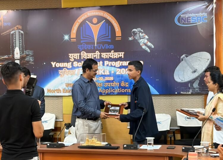 KV Umroi student shines at ISRO’s YUVIKA