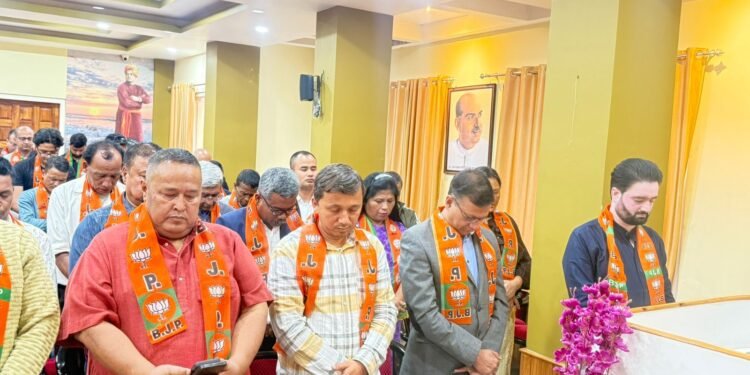 Meghalaya BJP holds prayer service for fallen Manipur church leaders