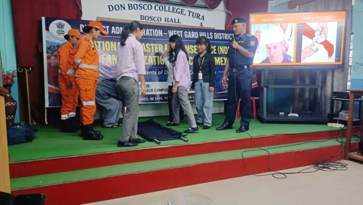 NDRF, DDMA conduct exercise across schools and colleges in West Garo Hills