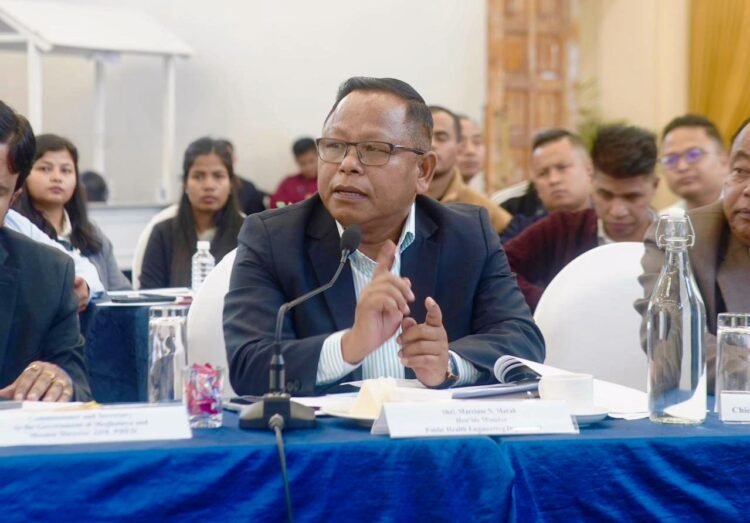 PHE minister reviews water supply schemes in Meghalaya