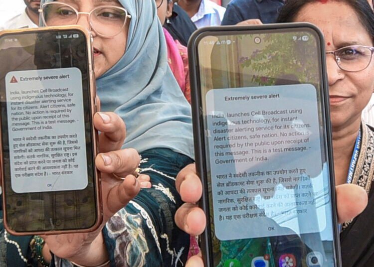 Mobile phones go abuzz across country with launch of cell broadcast alert system