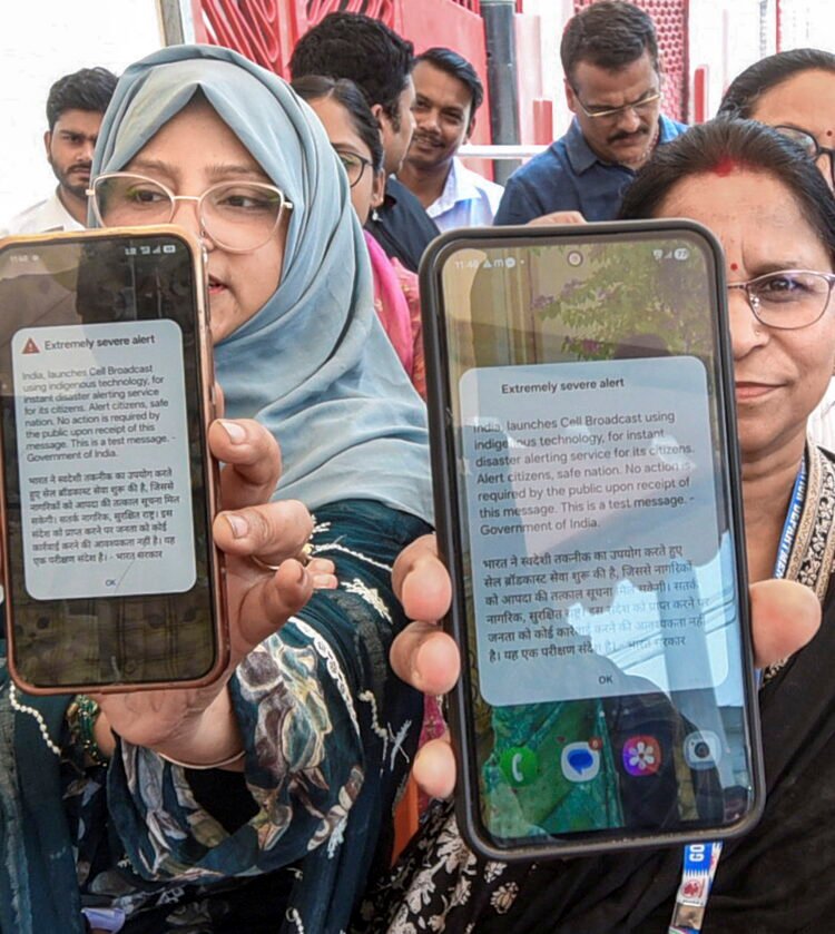 Mobile phones go abuzz across country with launch of cell broadcast alert system