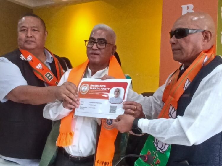 After stints in Cong & NPP, Mohendro Rapsang hops over to BJP