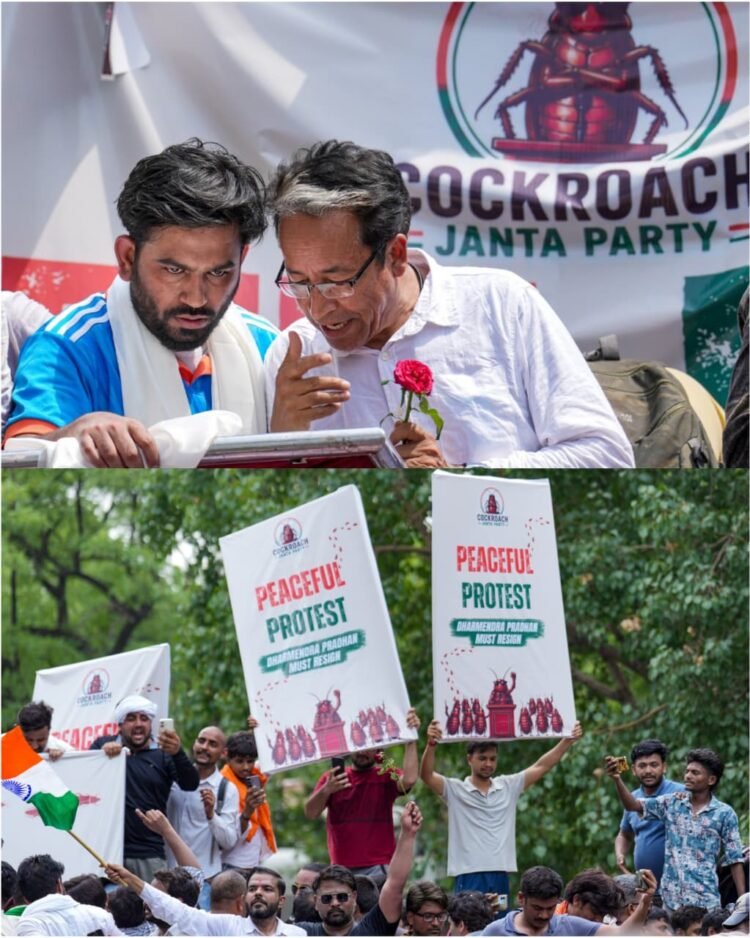Cockroach Janta Party rallies in New Delhi, calls for Pradhan’s exit