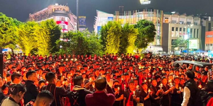 Govt’s insincerity led to loss of 6 lives: Nagas at candlelight vigil in Shillong