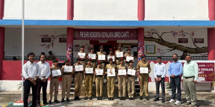 NCC cadets from KV Umroi shine at CATC-53
