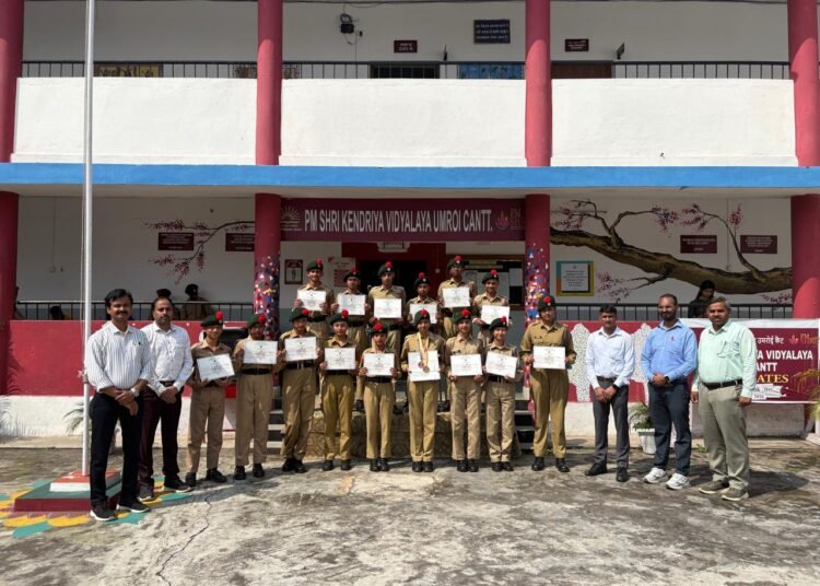 NCC cadets from KV Umroi shine at CATC-53