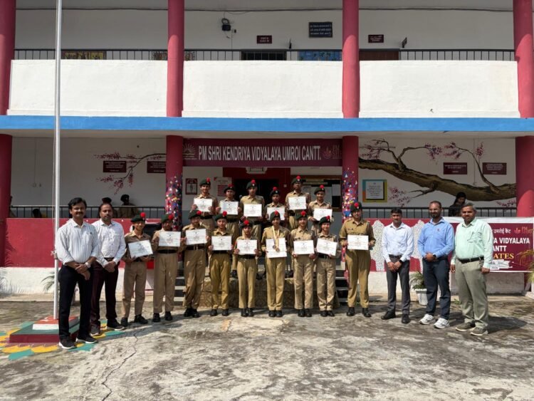 NCC cadets from KV Umroi shine at CATC-53