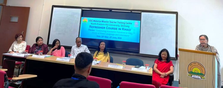 Refresher course in Khasi for teachers in NEHU concludes