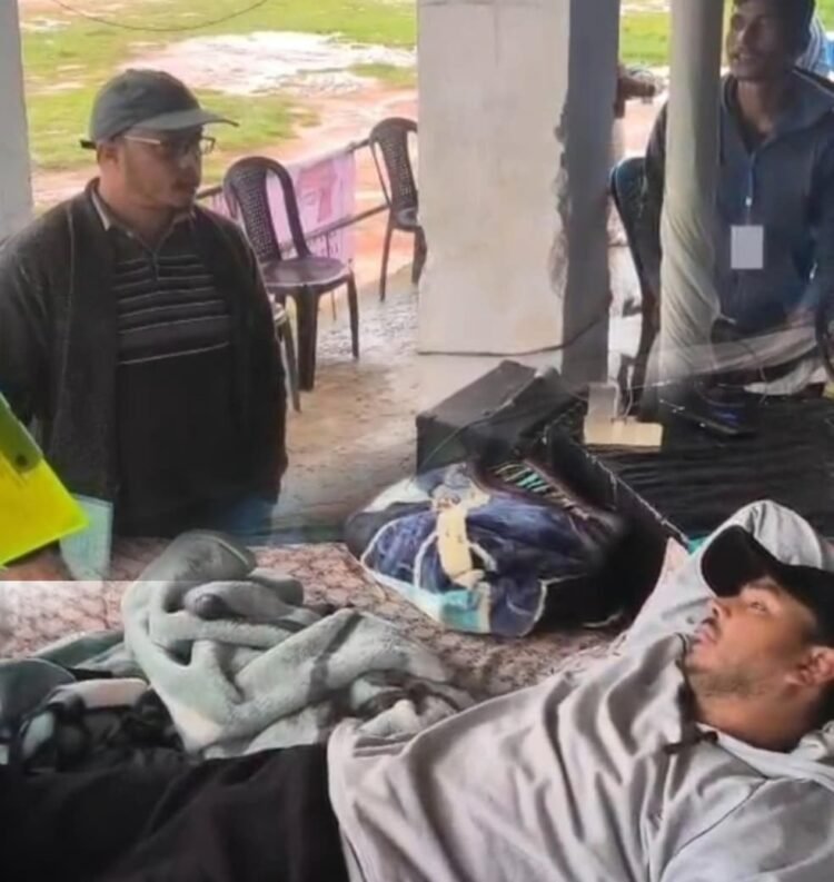 Did the Govt send a vet to check on hunger striker?