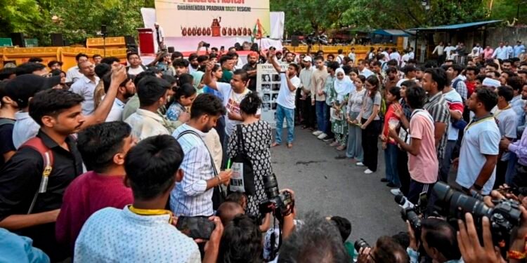 Day 3 of CJP sit-in at Jantar Mantar: Dipke steps up attack over NEET row; protesters stay put