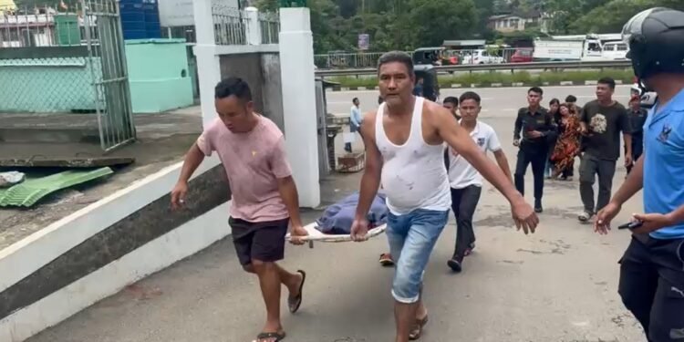 Youth killed, another critically injured after building slab collapses in Nongpoh