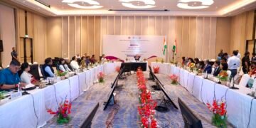 JP Nadda chairs parliamentary consultative meeting in Shillong