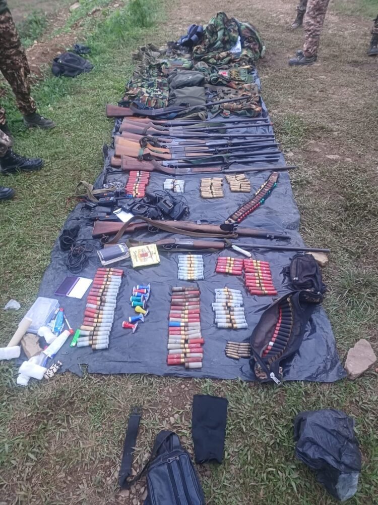 Security forces recover 36 firearms in Manipur’s Kangpokpi