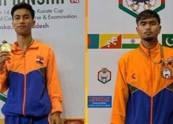 Daniel D Warjri wins gold, Gideon Tympuin bronze at South Asian Karate C’ship