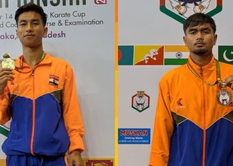 Daniel D Warjri wins gold, Gideon Tympuin bronze at South Asian Karate C’ship