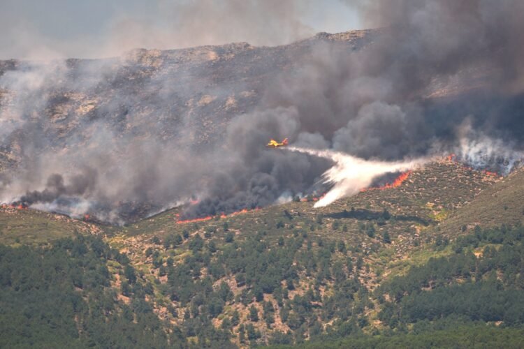 90,000 people flee raging wildfires in France and Spain, some escaping by boat