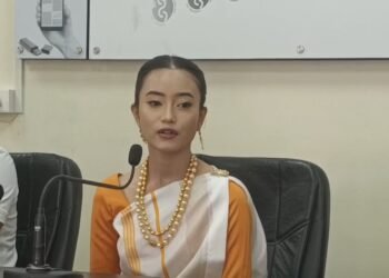 Aishwariya Malang representing Meghalaya at Miss Teen Diva