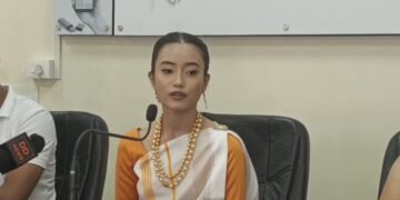 Aishwariya Malang representing Meghalaya at Miss Teen Diva