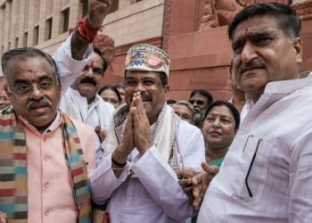 ‘Celebration of children’s ruined futures’: Cong on BJP MPs welcoming Pradhan