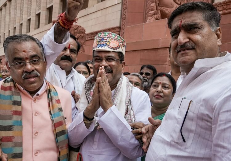 ‘Celebration of children’s ruined futures’: Cong on BJP MPs welcoming Pradhan