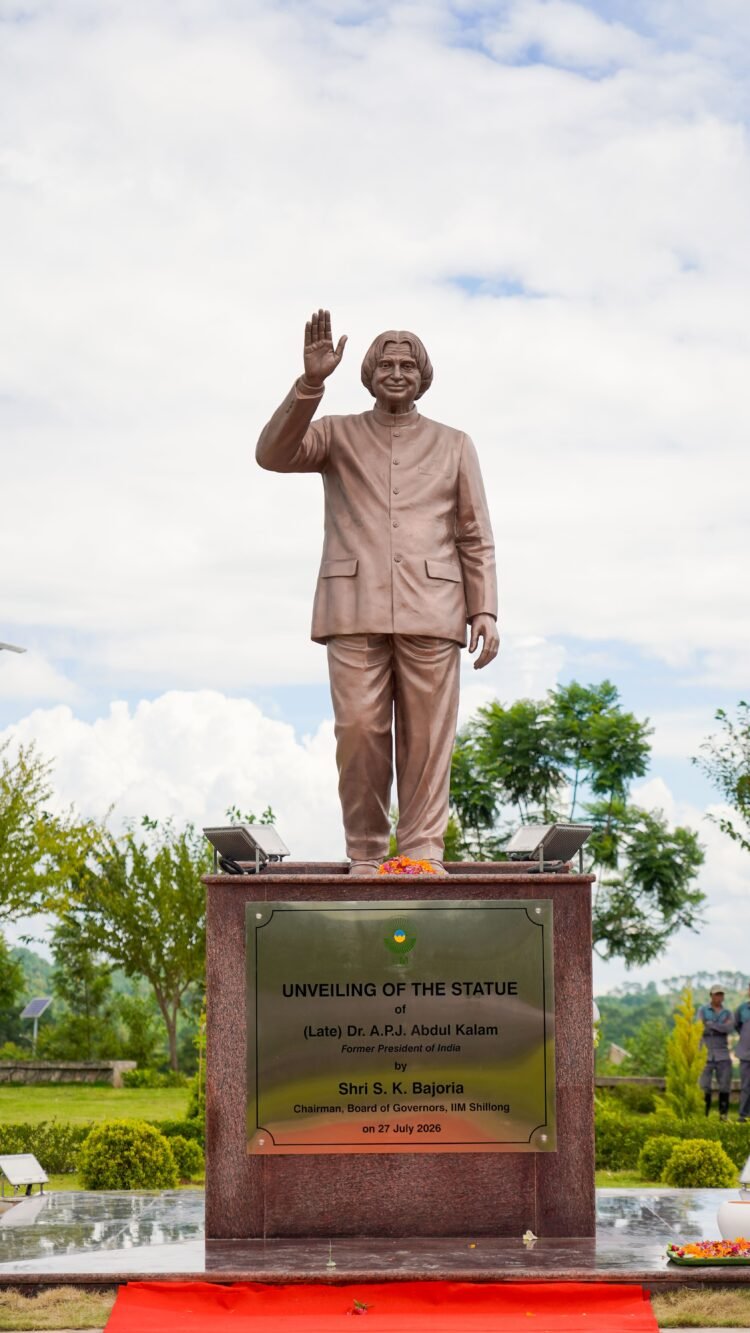 IIM Shillong unveils bronze statue of Dr. A.P.J. Abdul Kalam