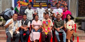 Shillong gives grand welcome to WCOPA star Kitkupar Nongsiej