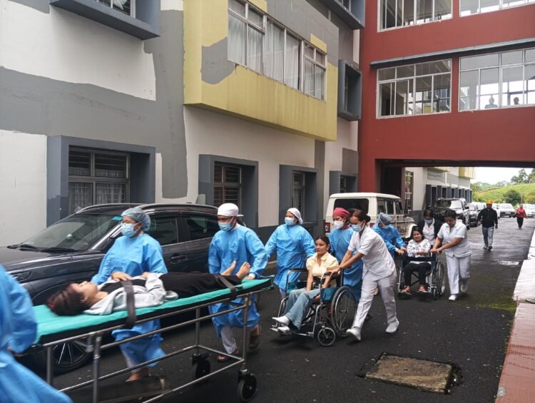 Mock earthquake exercise held in WJH