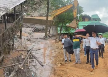 Mawkyrwat MLA inspects flood-hit Ri Bhoi, denies role