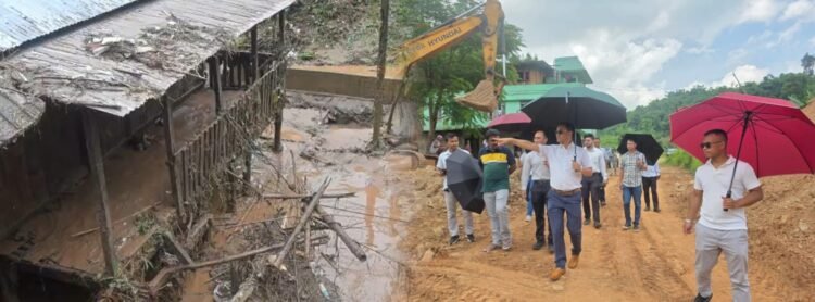 Mawkyrwat MLA inspects flood-hit Ri Bhoi, denies role